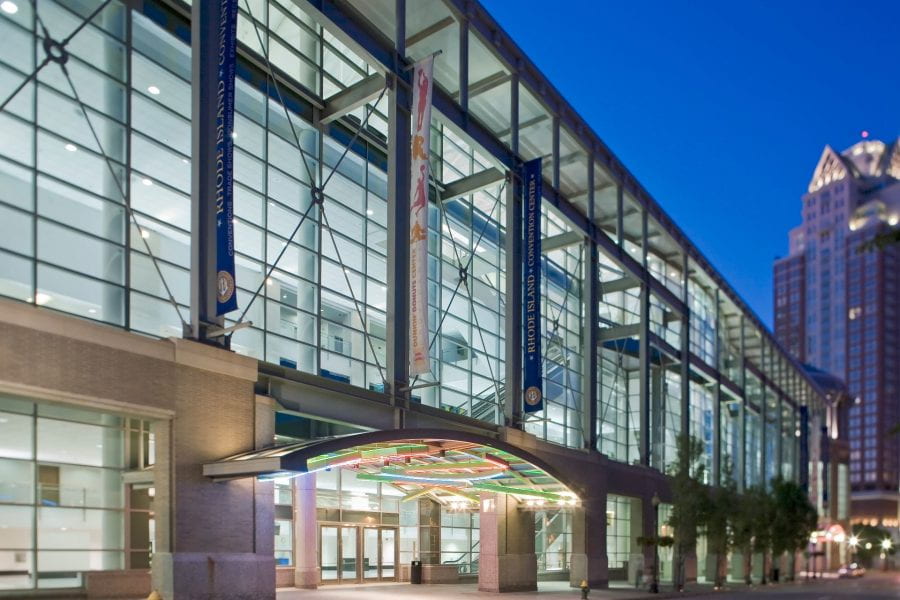 Outside view of the convention center